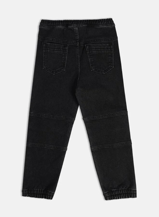 MINIKLUB Boys Cut and Sew Panel Cuffed Jeans