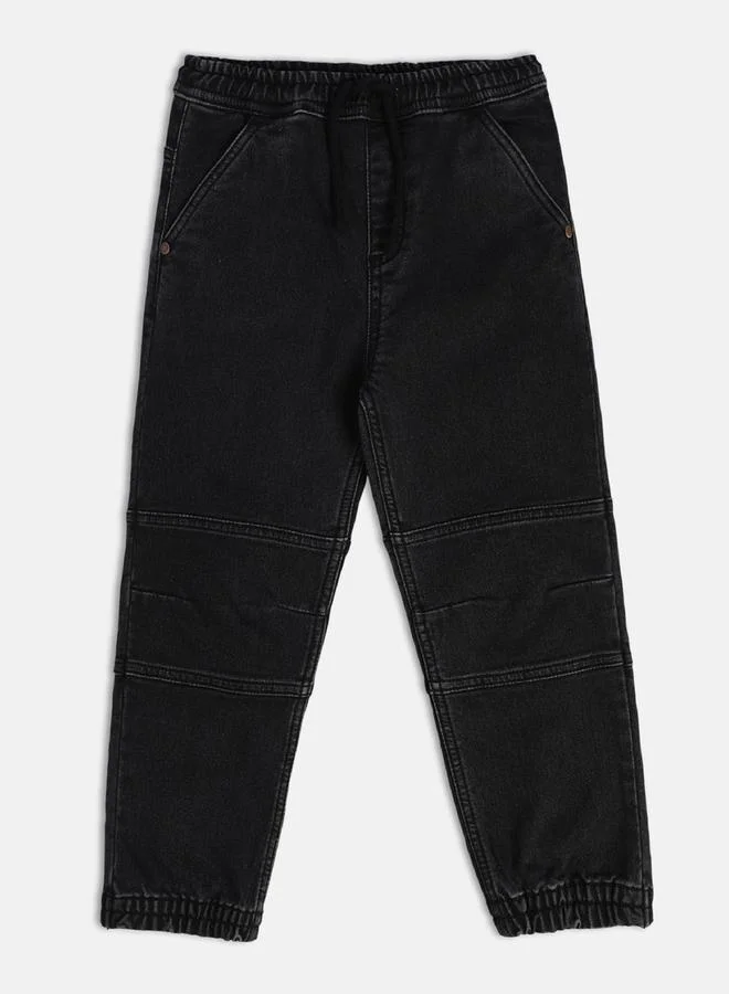 MINIKLUB Boys Cut and Sew Panel Cuffed Jeans