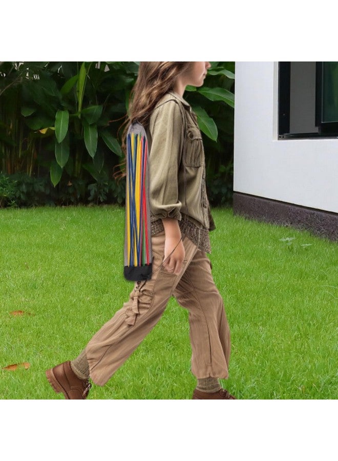 Hey! Play! Jumbo Pick Up Sticks Classic Wooden Game, Outdoor or Indoor Fun Strategy and Coordination Game for Adults and Kids by Hey! Play! Multicolor, 32 X 3 X 5" - Image 5