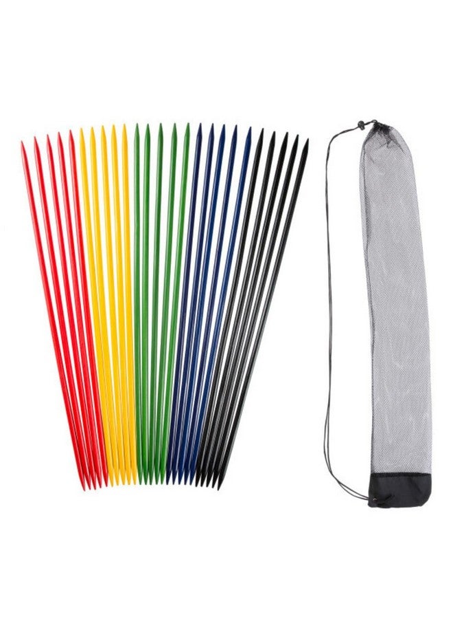 Hey! Play! Jumbo Pick Up Sticks Classic Wooden Game, Outdoor or Indoor Fun Strategy and Coordination Game for Adults and Kids by Hey! Play! Multicolor, 32 X 3 X 5" - Image 1