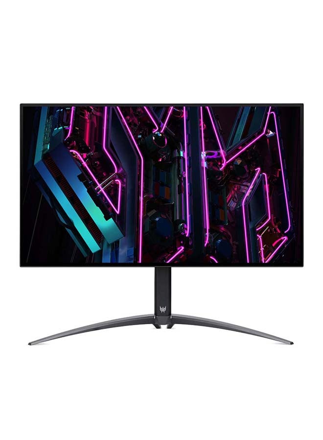 أيسر شاشة ألعاب OLED بحجم 27 بوصة WQHD (2560 x 1440) تصل إلى 240 هرتز IPS (178°x178°) | زمن استجابة 0.01 مللي ثانية | سطوع 1000 نيت | Displayport VRR/HDMI VRR/USB Type C VRR | HDR10 | معتمد من AMD FreeSync Premium | PREDATOR X27U OLED باللون الأسود | ضمان المصنع لمدة 2 سنوات - Image 2