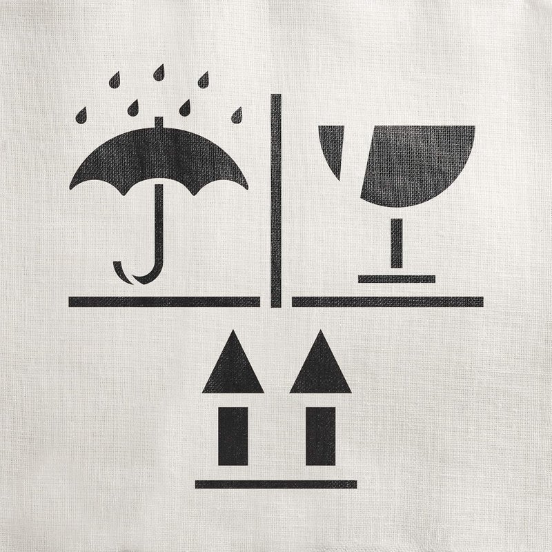 ivana's Ivana's Keep Dry Fragile Up Stencil - Reusable Stencils for Painting - Create DIY Keep Dry Fragile Up Home Decor Size - (12 x 12 Inch) - Image 3
