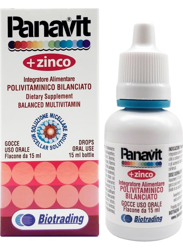 Panavit Drops + Zinc 15 ml (Multivitamins + Zinc):