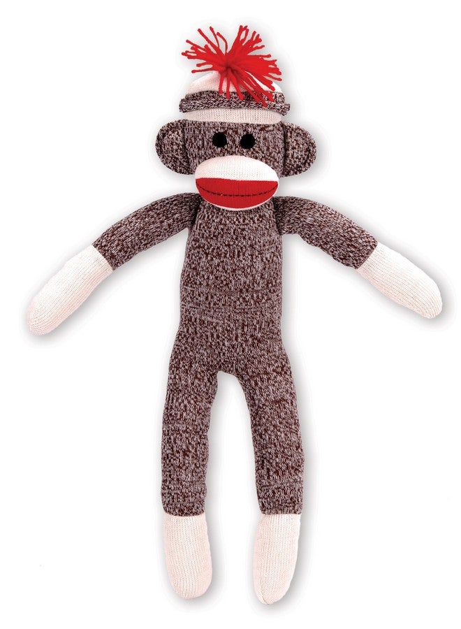 Schylling Schylling Brand Classic 20" Retro Sock Monkey Stuffed Animal - Knitted Texture Original Look - Ages 12 Months and Up - Image 1