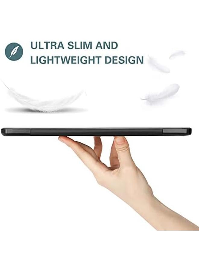 Procases Nokia T20 Tablet Case 10.36 Inch 2021 Slim Light Cover Trifold Stand Hard Shell Folio Case Smart Cover For 10.36” Nokia Tablet T20 Ta 1392 Ta 13797 Ta 1394 2021 Release Black - Image 4