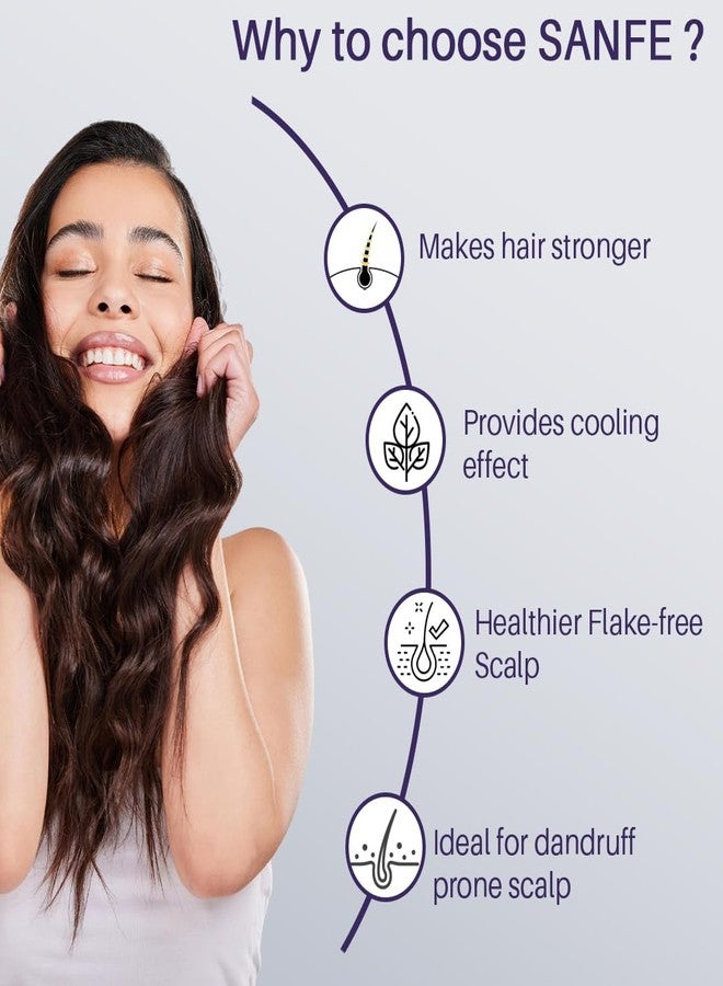 Sanfe Intant Dandruff Removal Gel, Anti Dandruff | Soothes Itchy Scalp | Reduces Flakes & Irritation | Non-Sticky, Wash-Off Formula | Promotes Healthy Hair Growth | With Menthol and Lemon, 100g - Image 3