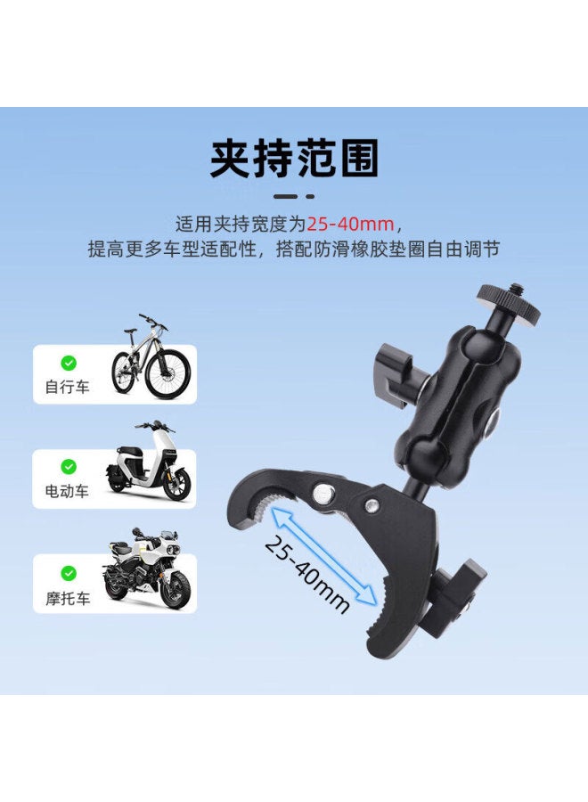 Earlymen Metal O-ring Mount For Action Cameras, Compatible With Dji Action 5 Pro/insta360 Ace Pro 2/go 3s/gopro 13 And Other Universal Cycling Mounts And Motorcycle Mounts - Image 1