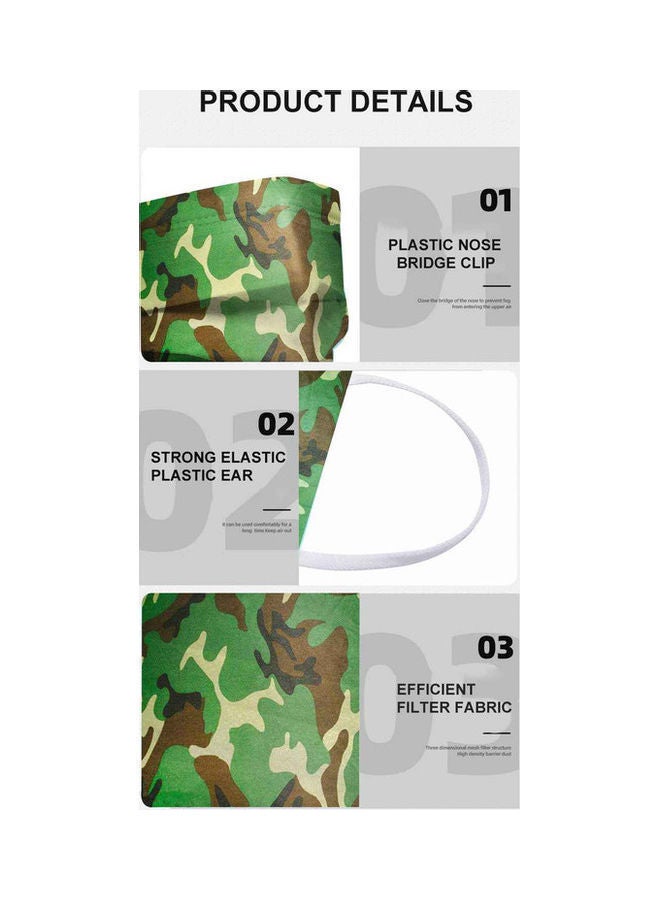 NIBEMINENT 40-Piece Disposable 3 Ply Face Mask - Image 3