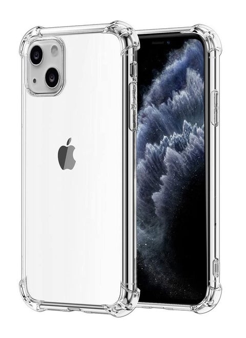 iPhone 15 Plus Clear Case Soft Flexible TPU Anti-Shock Slim Transparent Back Cover With Reinforced Bumper Corners 6.7 Inch Clear