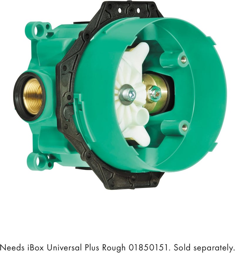 Hansgrohe Ecostat Modern Minimalist 1-Handle Pressure Balance Shower Valve Trim in Brushed Nickel - Image 5