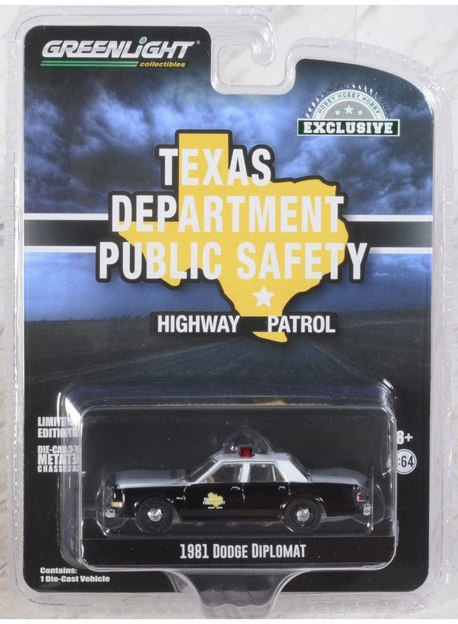 GreenLight 164 1981 Dodg&E Diplomat Texas Department Of Public Safety (Hobby Exclusive) 30303 [Shipping From Canada] - Image 2
