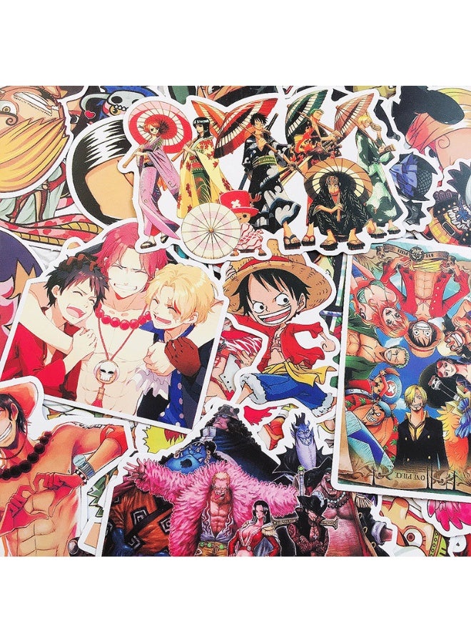 JAYATO 100 PCS Monkey D. Luffy Collectible Creature Stickers, Durable Monkey D. Luffy Graffiti Decals - Waterproof Cartoon Pack for Kids, Girls Boys and Teens Adults, Durable Vinyl Decals for Bikes Laptop Computer PC Guitar Skateboard Water Bottles Phone Motorcycle, Case, Car, Notebook, Journal, Aesthetic, Birthday Party Toys,  as Gifts - Image 3