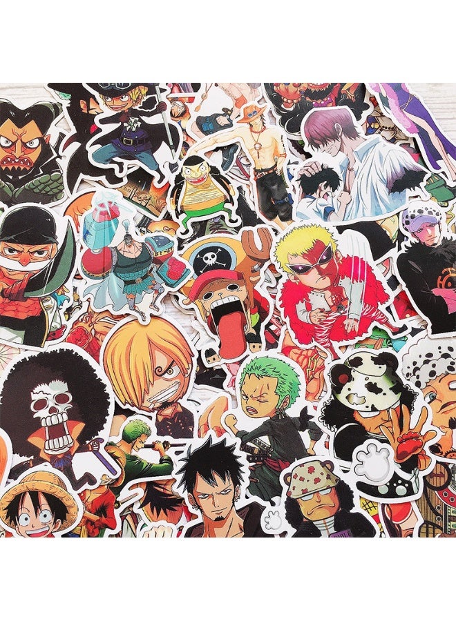 JAYATO 100 PCS Monkey D. Luffy Collectible Creature Stickers, Durable Monkey D. Luffy Graffiti Decals - Waterproof Cartoon Pack for Kids, Girls Boys and Teens Adults, Durable Vinyl Decals for Bikes Laptop Computer PC Guitar Skateboard Water Bottles Phone Motorcycle, Case, Car, Notebook, Journal, Aesthetic, Birthday Party Toys,  as Gifts - Image 2