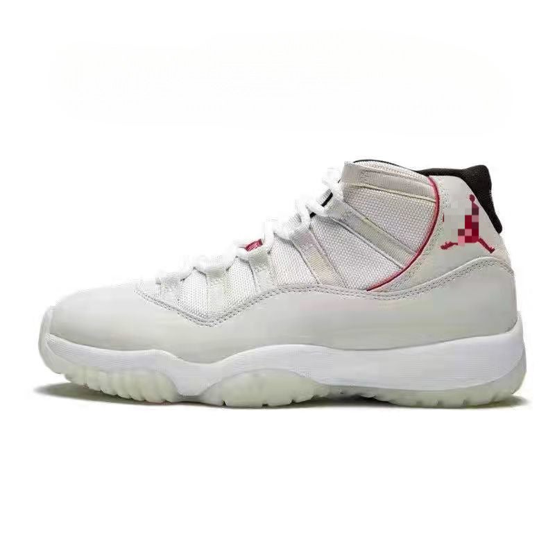 Aj11 Black And White Kang Buckle Baby'S Breath Joe 11 High-Top Devil Men'S And Women'S Basketball Shoes Cool Gray White Snake High-Top Sports Shoes - Image 1