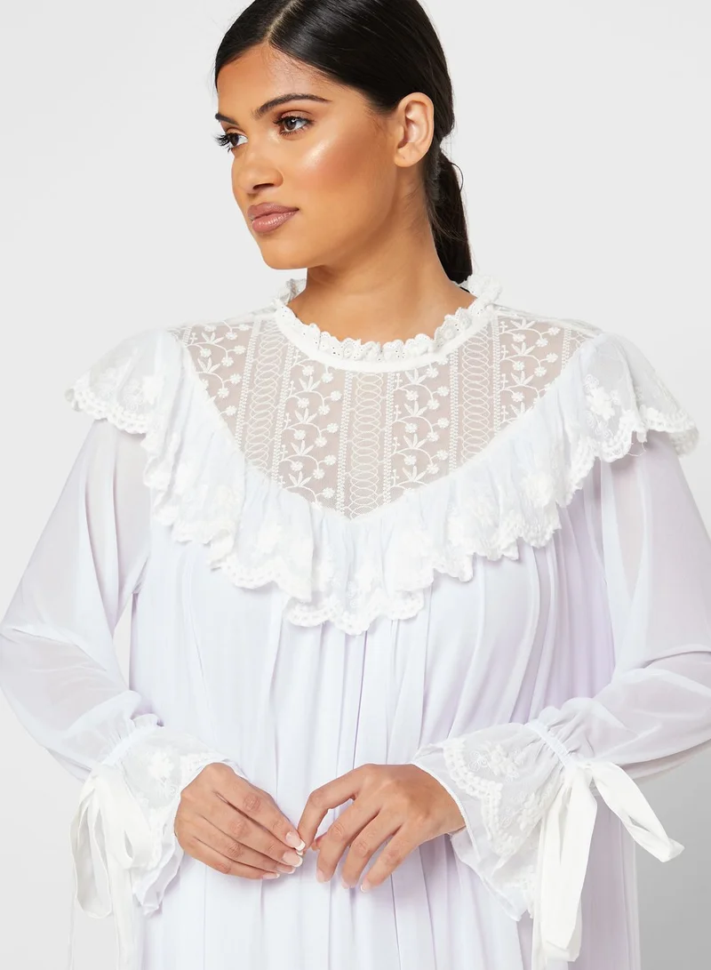 ELLA Lace Trim Nightdress