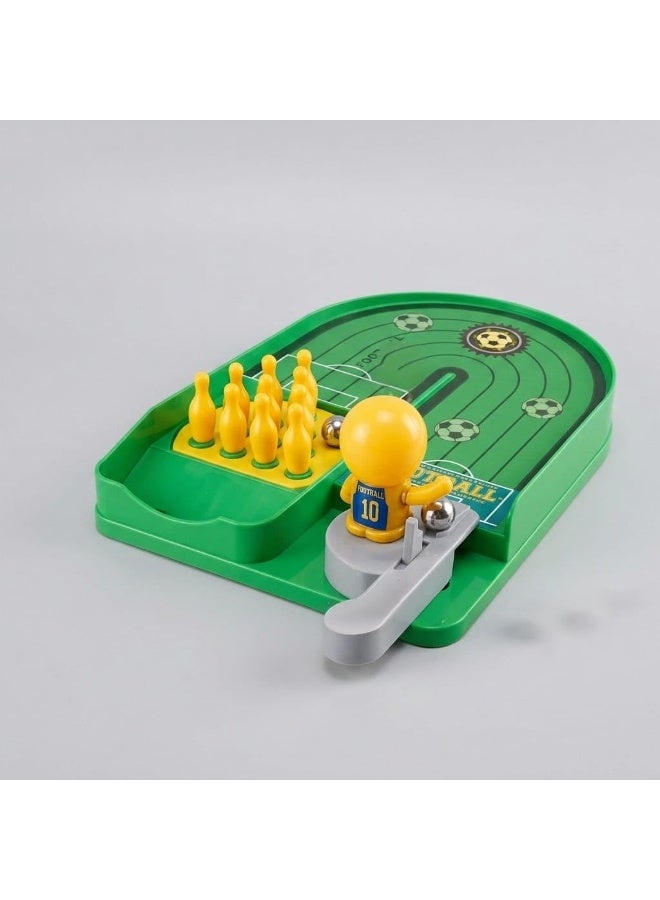 vGRASSP Mini Desktop Football Pinball Game for Kids - Ball Launcher & Drop Targets - Educational Skill Challenge Toy - Ages 3+ - Image 2