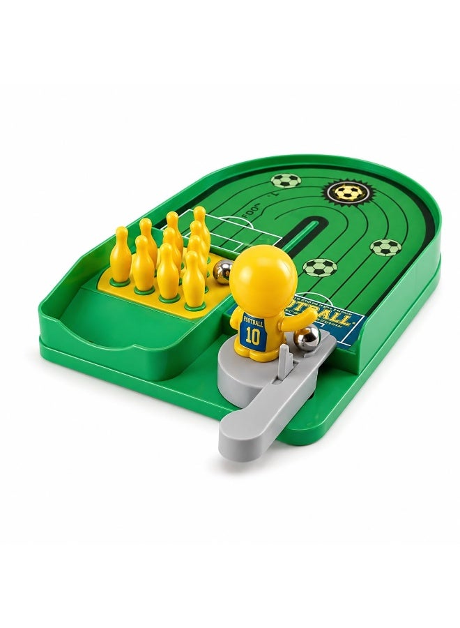 vGRASSP Mini Desktop Football Pinball Game for Kids - Ball Launcher & Drop Targets - Educational Skill Challenge Toy - Ages 3+ - Image 3