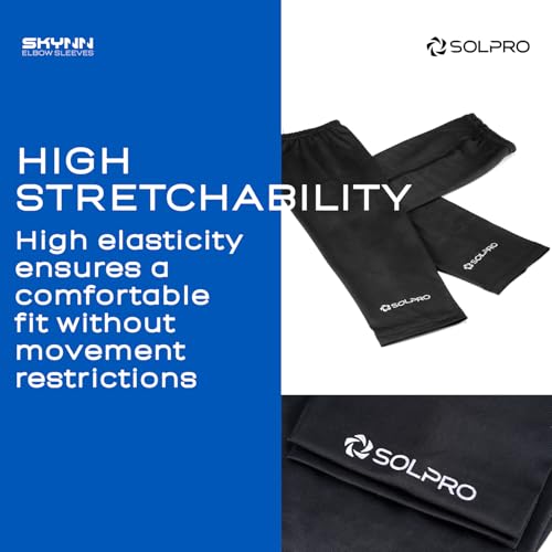 Solpro Skynn Arm Sleeves | Breathable, Sweat Wicking Arm Protection |UV-Protective Sleeves for Riding & Sports (Black) - Image 5