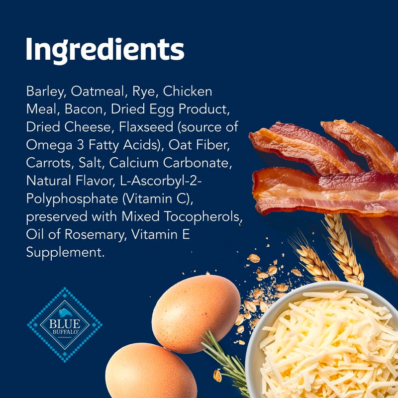Blue Buffalo Health Bars Crunchy Dog Biscuits, Oven-Baked with Natural Ingredients, Bacon, Egg & Cheese, 16-oz Bag - Image 5