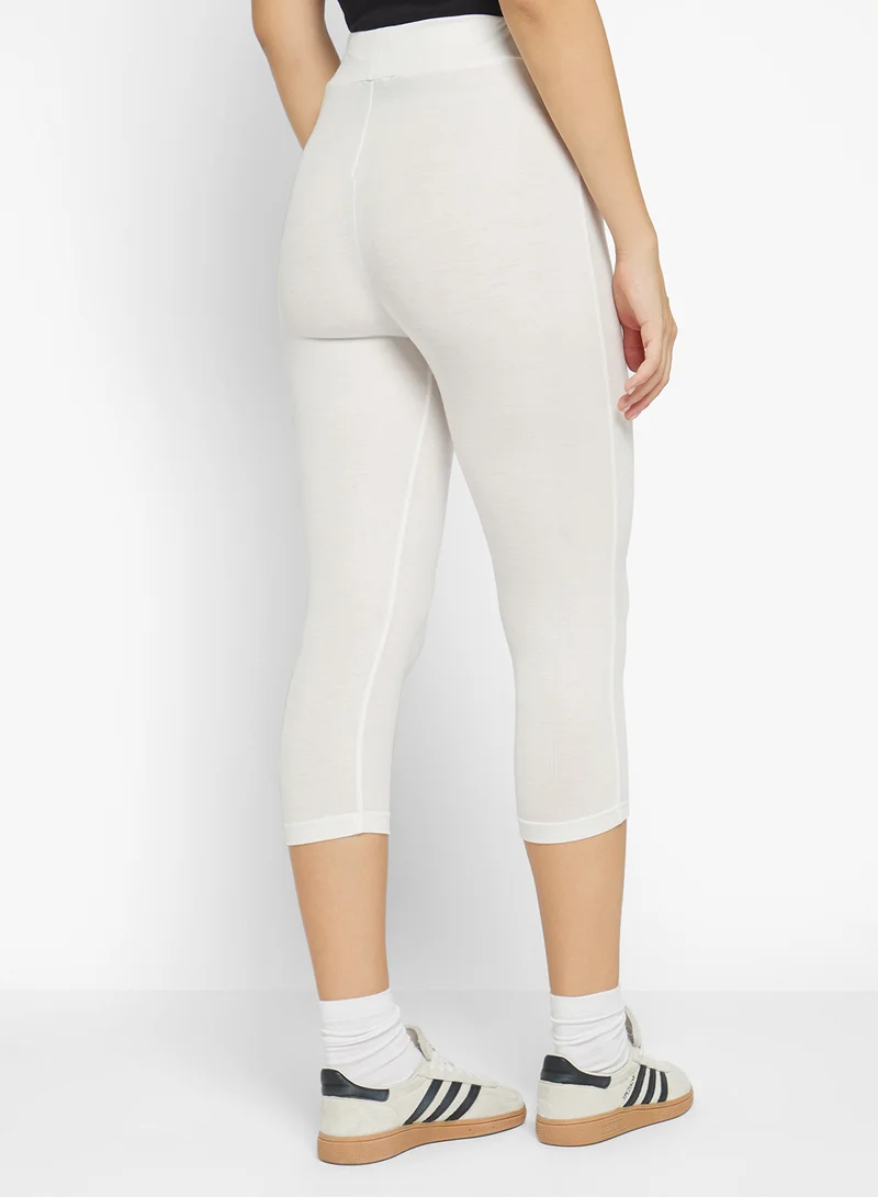 جينجر بيسيكس Cropped Cotton Leggings