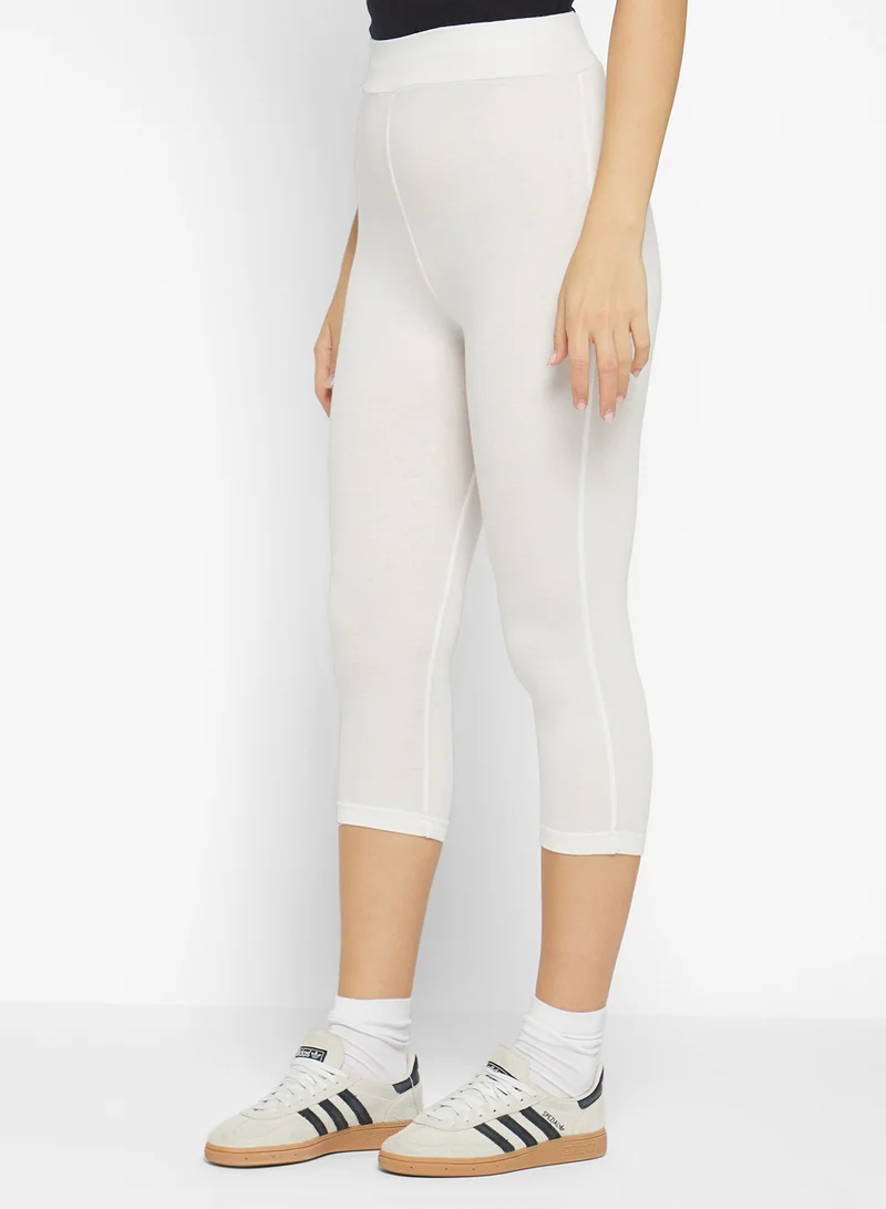 جينجر بيسيكس Cropped Cotton Leggings