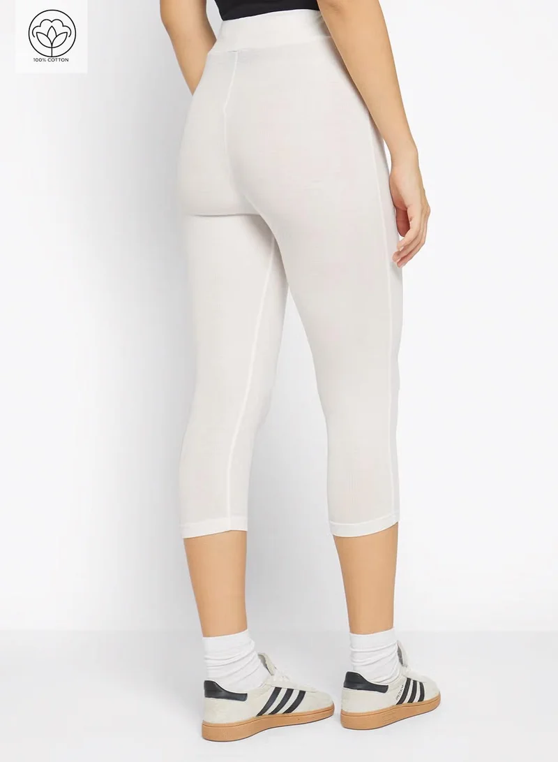 Ginger Basics Cropped Cotton Leggings