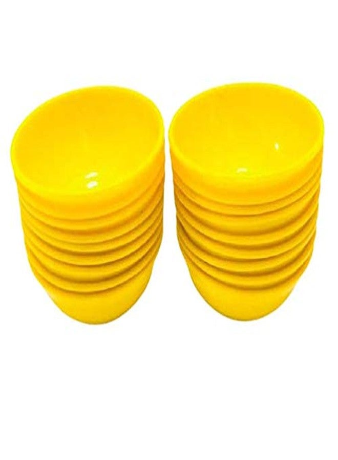 Coolkart Yellow Multi Purpose Bowls Set for Soup Curries Dal Chutney Pasta Desserts (Microwave Safe) 250 ml (Pack of 18) Made in India - Image 2