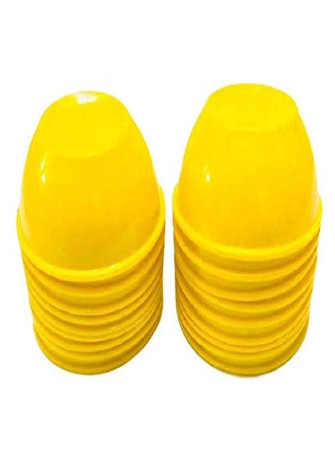 Coolkart Yellow Multi Purpose Bowls Set for Soup Curries Dal Chutney Pasta Desserts (Microwave Safe) 250 ml (Pack of 18) Made in India - Image 5