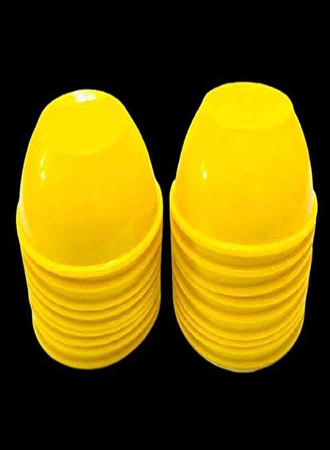 Coolkart Yellow Multi Purpose Bowls Set for Soup Curries Dal Chutney Pasta Desserts (Microwave Safe) 250 ml (Pack of 18) Made in India - Image 4