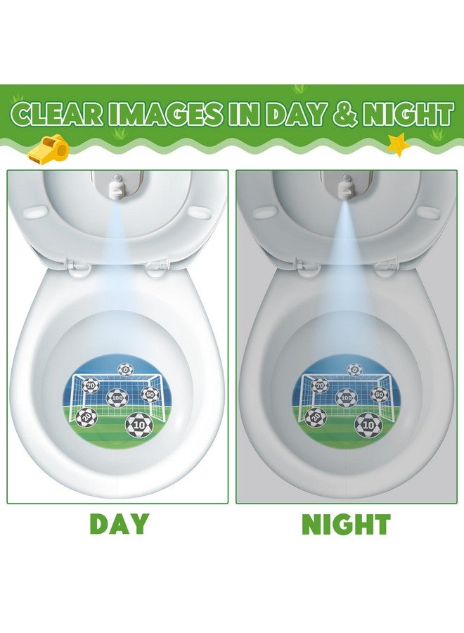 OSNIE OSNIE Potty Training Soccer Target Toilet Light with Chart for Toddlers Boys, Football Goal Game Dartboard Pee Light with Poster Fun Gate Aiming Target Potty Time Develop Kid Children Toileting Habit  - Image 3