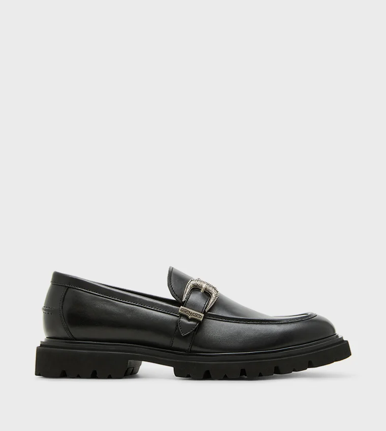 ستيف مادن Hutto Black Men's Lace-Up Shoes