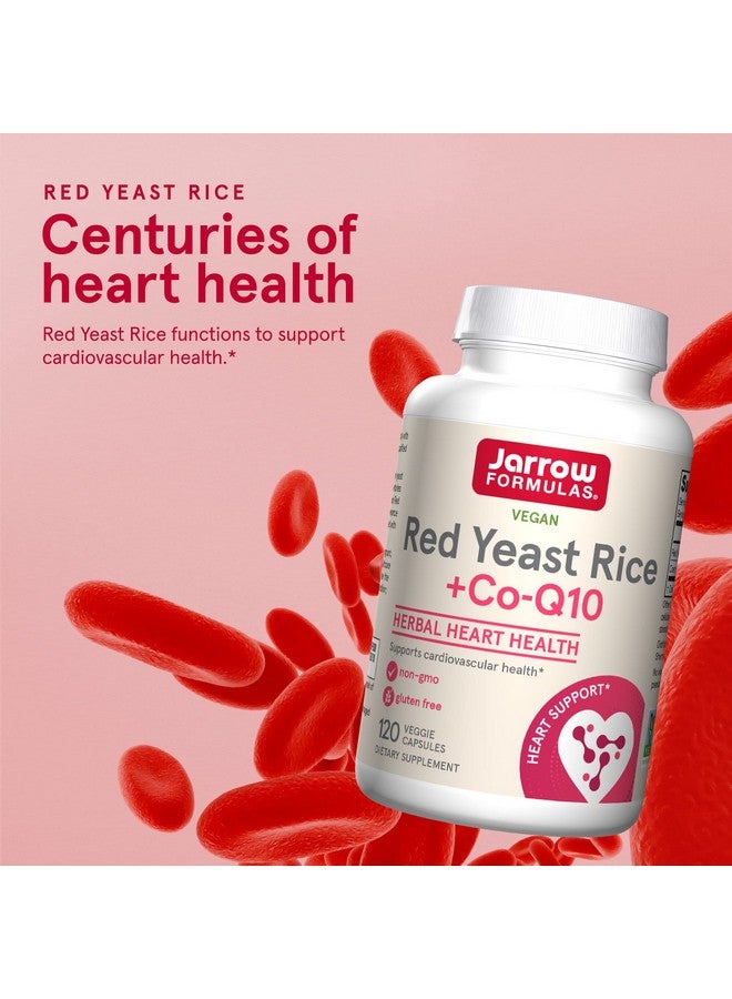 jarrow formulas Red Yeast Rice 1200 Mg + Coq10 100 Mg Per Serving 120 Veggie Caps 60 Servings Herbal Heart Health Dietary Supplement Supports Cardiovascular Health Vegan - Image 4