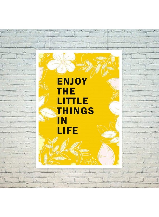 Art Bundle Enjoy The Little Things in Life Quote Poster for Room,Home. Wall Decals and Paintings Collection to Grace Any Place.(12 x 18 inch) - Image 3