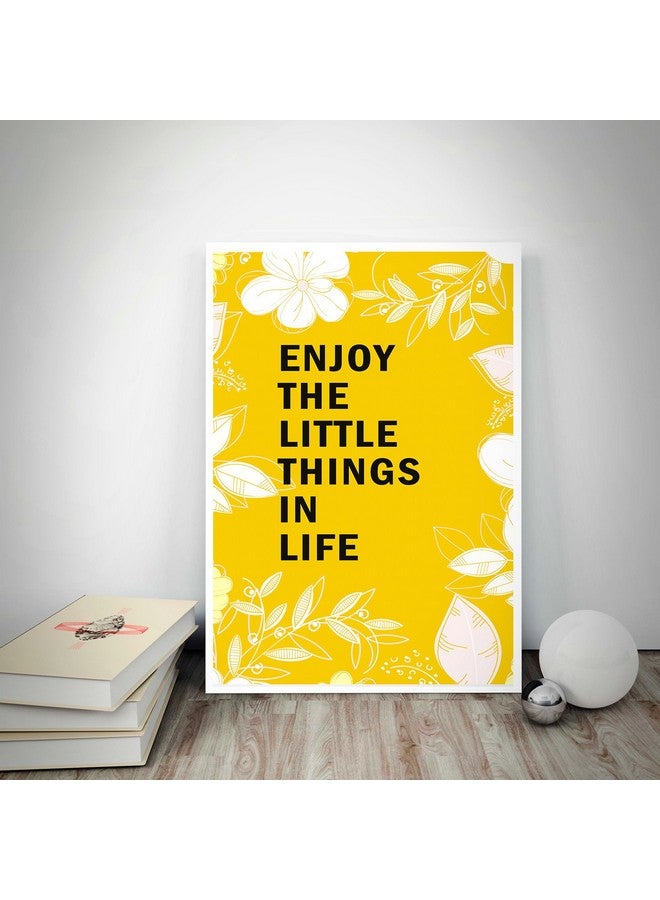 Art Bundle Enjoy The Little Things in Life Quote Poster for Room,Home. Wall Decals and Paintings Collection to Grace Any Place.(12 x 18 inch) - Image 2