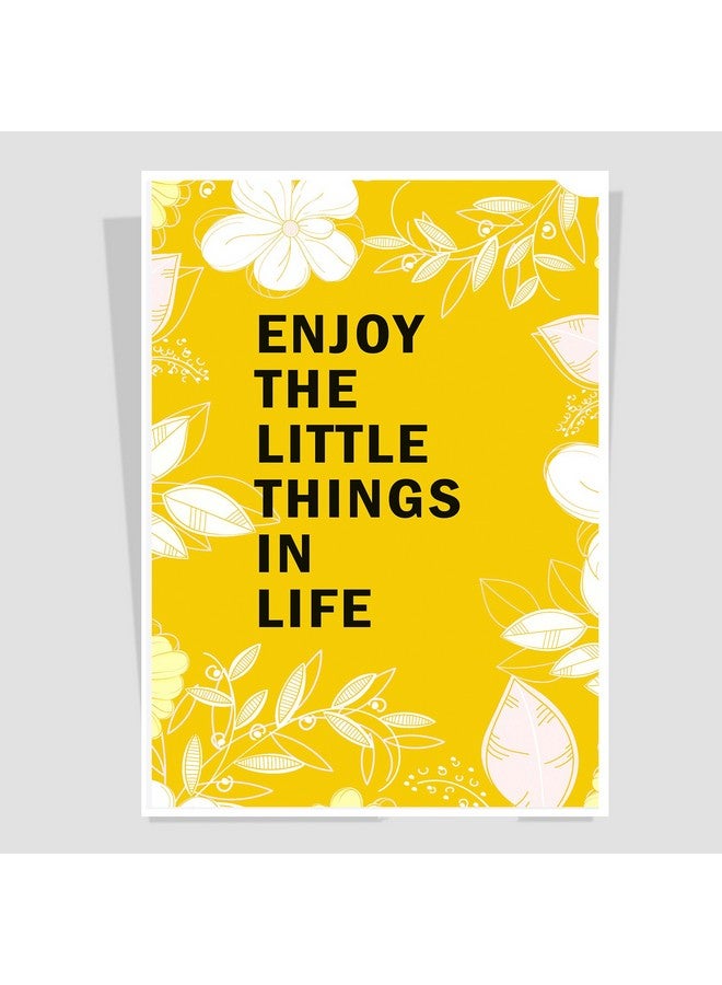 Art Bundle Enjoy The Little Things in Life Quote Poster for Room,Home. Wall Decals and Paintings Collection to Grace Any Place.(12 x 18 inch) - Image 1