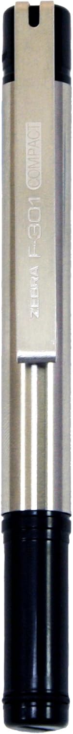 Zebra Pen F-301 Compact Ballpoint Stainless Steel Retractable Fine Point, 0.7mm, Black Ink, 2-Count - Image 3