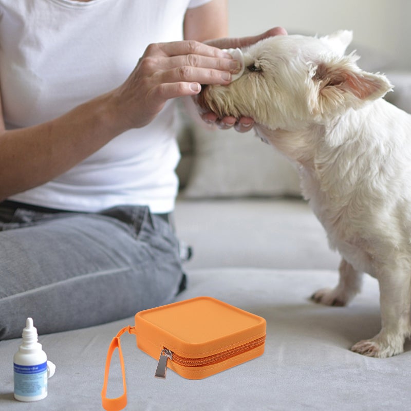 Silicone Dog Treat Bag Portable Dog Training Treat Bag Outdoor Dog Snack Bag Zipper Training Bag - Image 3