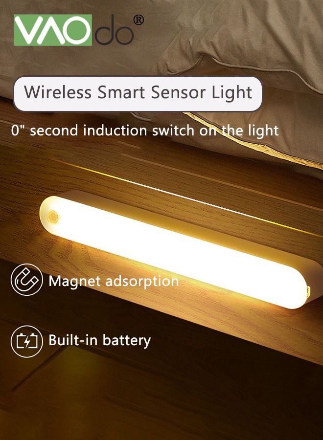 VAOdo LED Motion Sensor Light Cordless Under Cabinet Light Human Body Sensor Magnetic Installation Rechargeable Night Light for Kitchen Staircase Bedroom Drawer Under Cabinet Lighting - Image 4