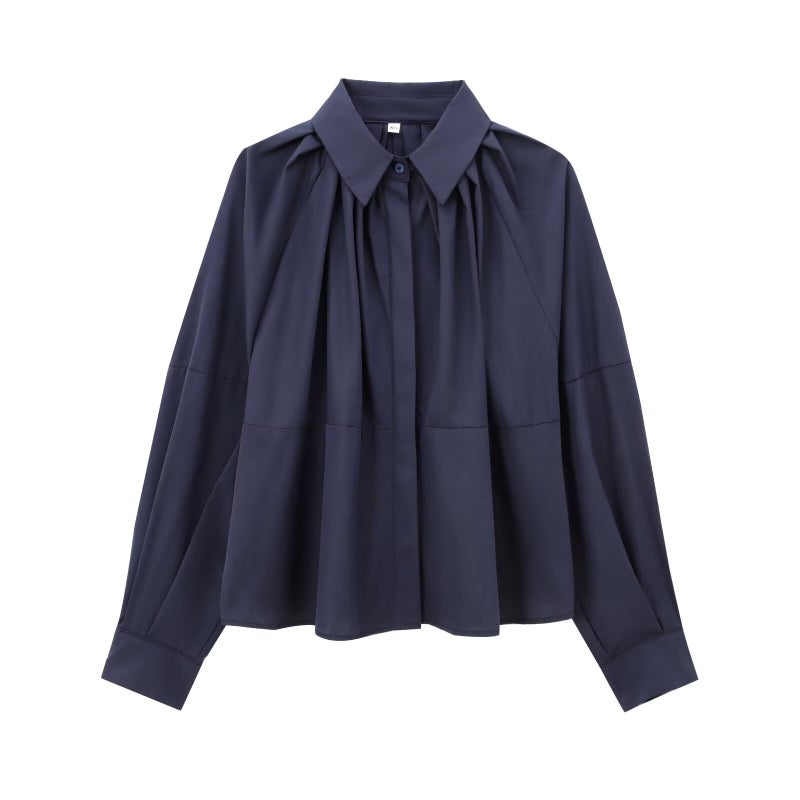 E-Commerce. Pleated Loose Shirt E-Commerce - Image 1