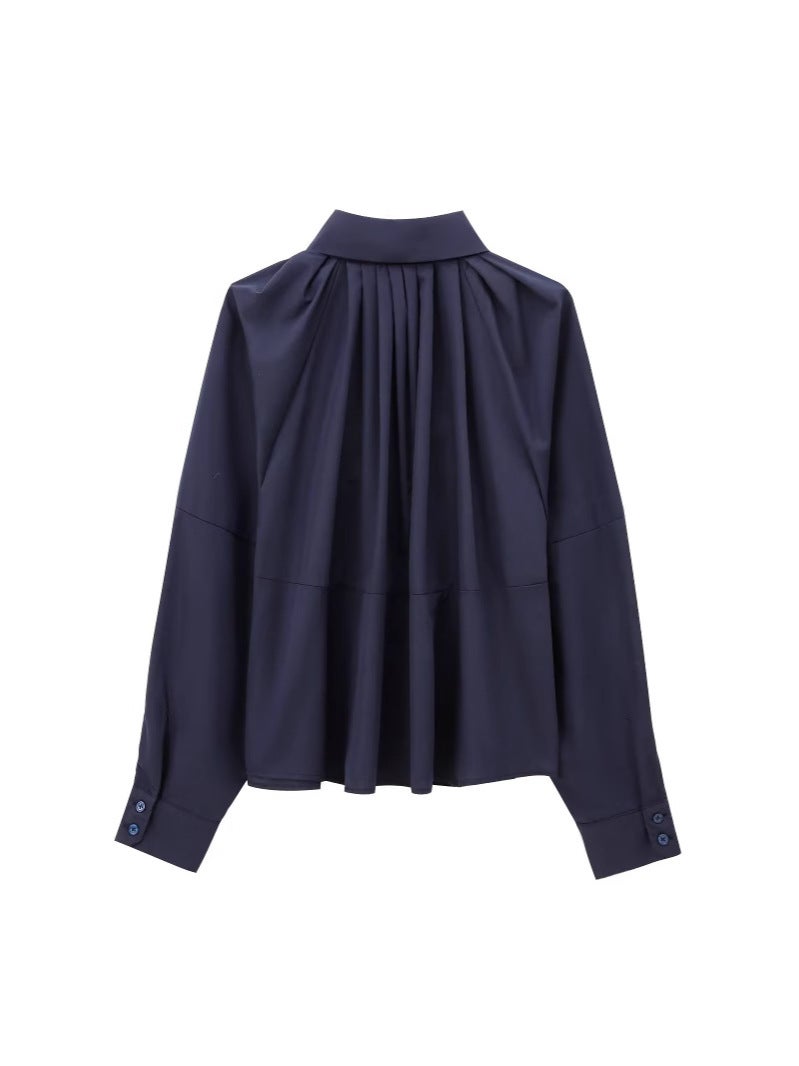 E-Commerce. Pleated Loose Shirt E-Commerce - Image 3