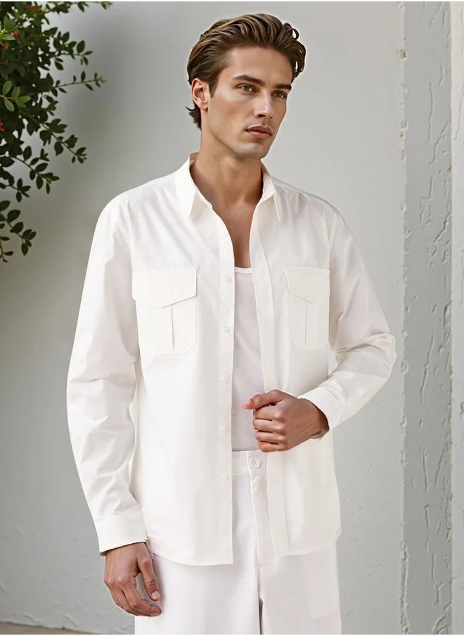 لي كوبر Lee Cooper Shirt with Chest Pockets