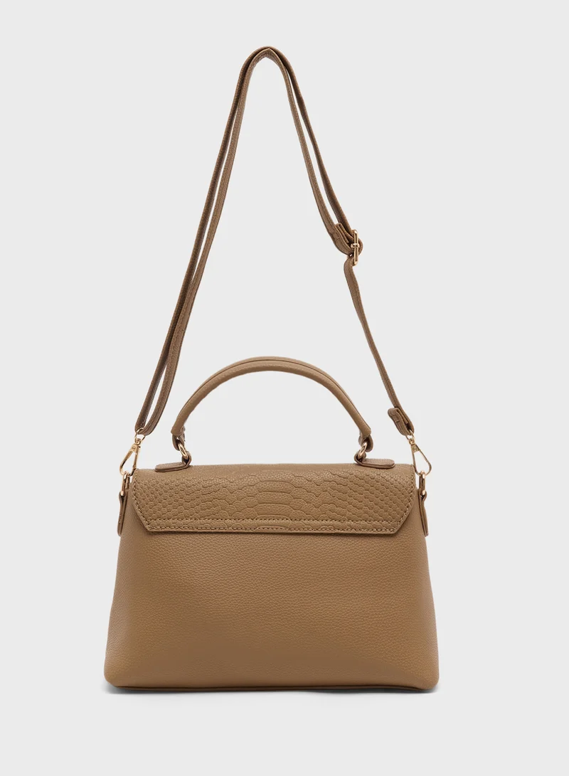 ELLA Textured Shoulder Bag