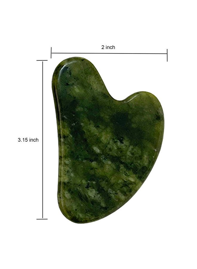OXT Gua Sha, Premium Gua Sha Facial Tools, Guasha Tool for Face Upgraded, Guasha Natural Jade Stone (Dark Green) - Image 4