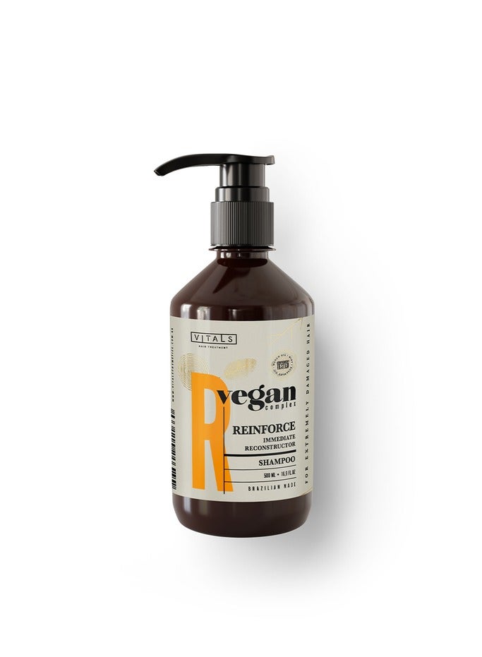 VITALS Restructuring set for damaged and dry hair Vegan Complex Shampoo 500ml Mask 500ml Serum 100ml - Image 2