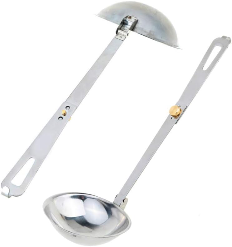woobles Folding Long Handle Soup Ladle Cooking Spoon Mixing Spoon for Outdoor Camping - Image 4