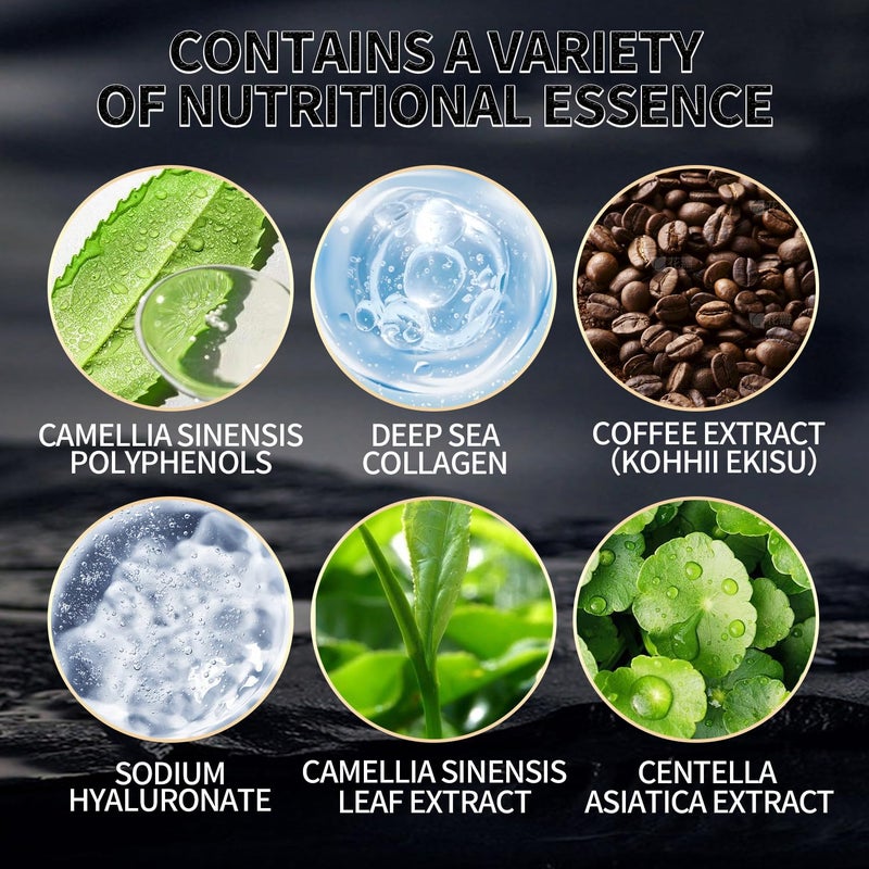 ROUSE Collagen Under Eye Patches with Caffeine Eye Treatment Mask for Dark Circles Eye Fatigue Puffiness Refreshing Revitalizing Skin Care Eye Gel Pads-20 Pairs - Image 3