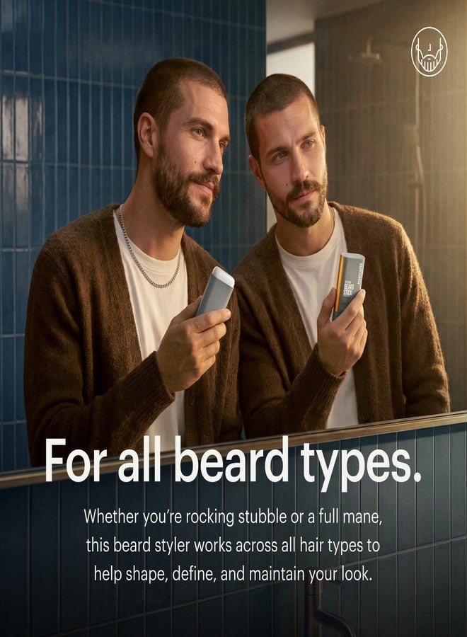 MANSCAPED® Styling Beard Stick – Beard Styling Balm for Men, Tames & Controls Fly-Aways, Lightweight & Non-Greasy with Castor Seed Oil & Cocoa Seed Butter, Mess-Free for Soft, Smooth Finish, 1-Stick - Image 4