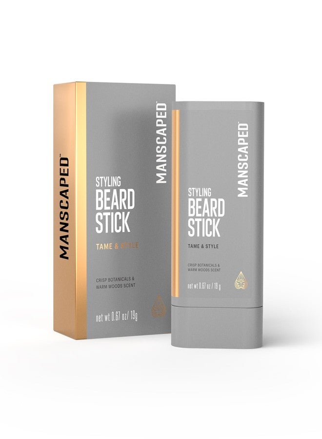 MANSCAPED® Styling Beard Stick – Beard Styling Balm for Men, Tames & Controls Fly-Aways, Lightweight & Non-Greasy with Castor Seed Oil & Cocoa Seed Butter, Mess-Free for Soft, Smooth Finish, 1-Stick - Image 1