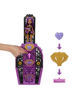 MONSTER HIGH Skulltimate Secrets Doll and Accessories Set, Monster Mysteries Clawdeen Wolf with Dress-Up Closet and 19+ Surprises including Clothes  - Image 5