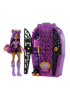 MONSTER HIGH Skulltimate Secrets Doll and Accessories Set, Monster Mysteries Clawdeen Wolf with Dress-Up Closet and 19+ Surprises including Clothes  - Image 1